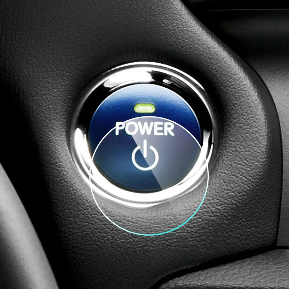 1Pc Unversial Waterproof Car Stickers Universal Engine Ignition Start Stop Button Transparent Protective Film Car Accessories