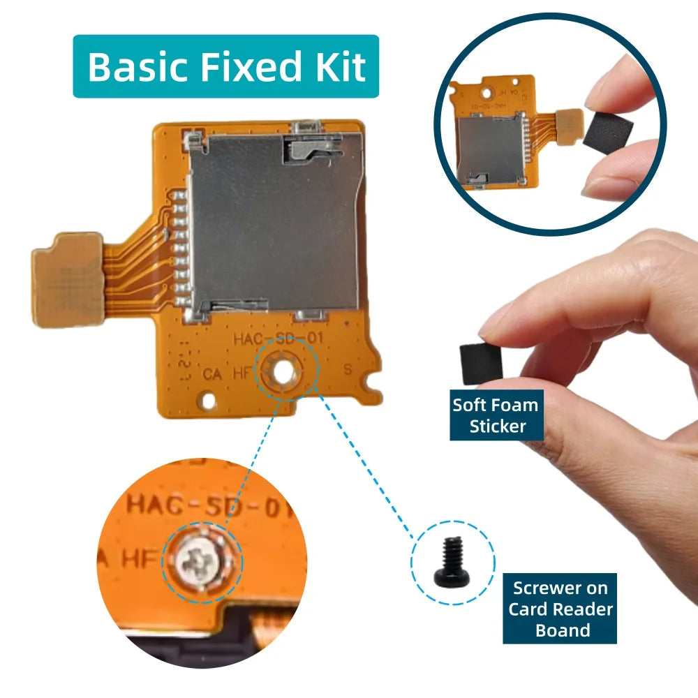 1-20pcs SD Card Reader TF Card Slot Socket Board for Nintendo Switch Sd Card Reader Port Replacement Part High Compatibility Car