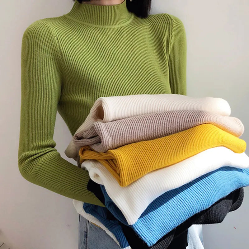Women's soft turtleneck sweater, cotton blend — view 5 of 20