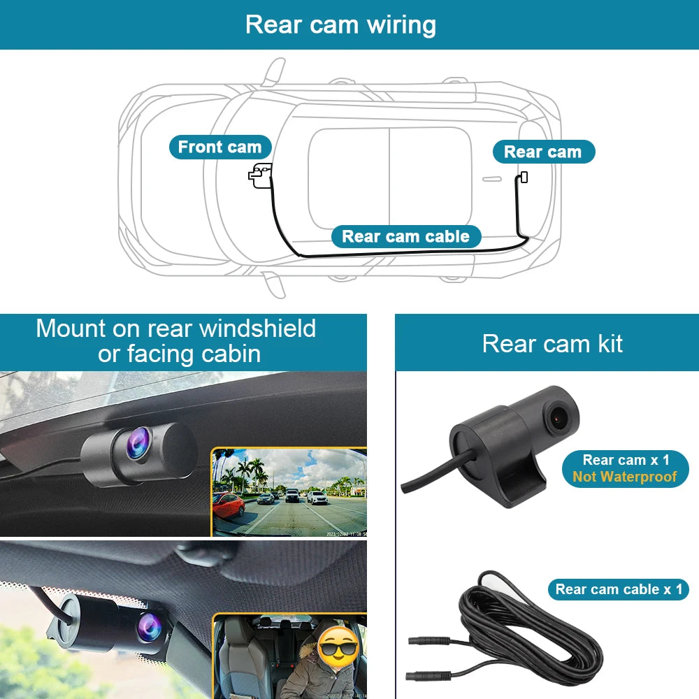 4K Vent-Mount Dash Cam with WiFi & App — Chevrolet Silverado/Tahoe/Suburban & GMC Sierra (2020–2026)