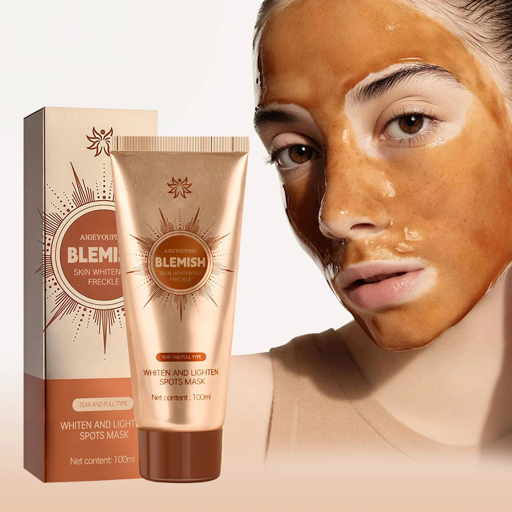 Spots Mask Spots Peel-Off Facial Mask Anti-Blemish Freckle Brightening Mask Deeply Clean Pore Tightening Moisturize Glowing Skin