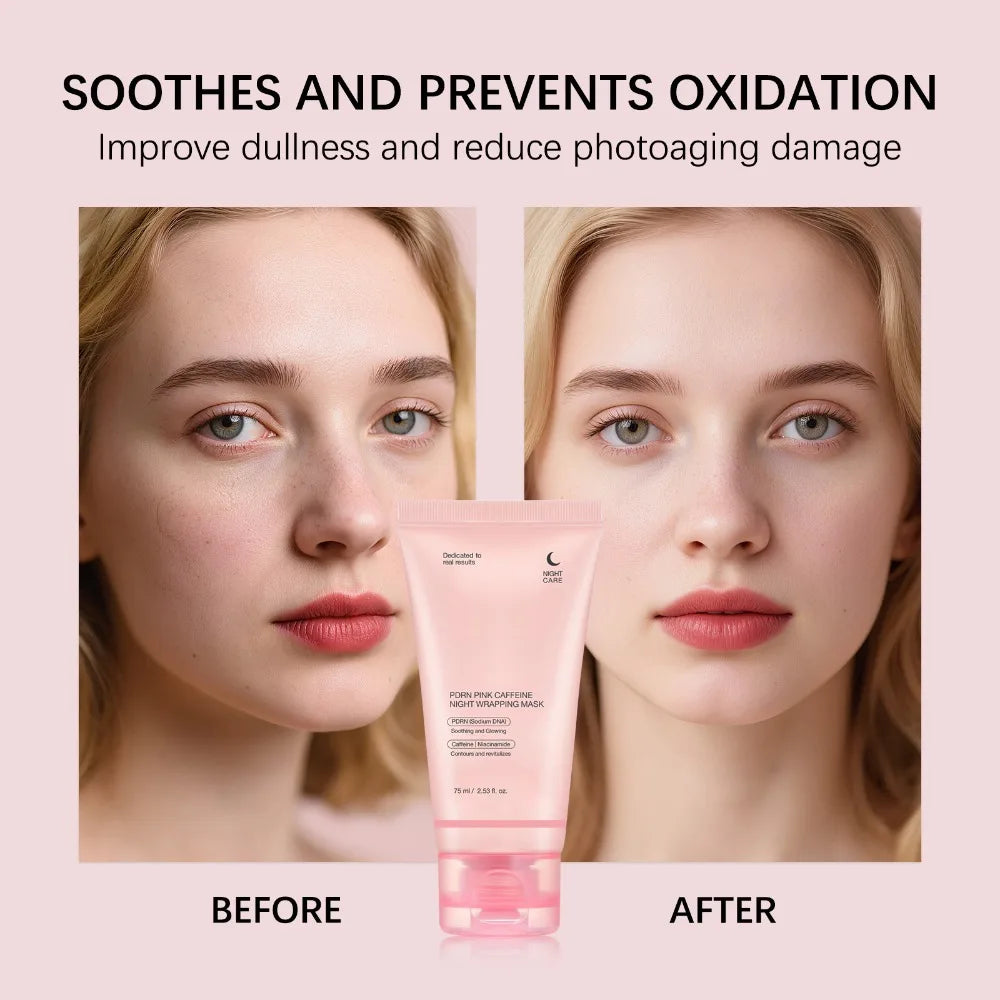 Korean Night Collagen Sleep Mask: Gently Firms, Reduces Puffiness for Refined Contours & Glass-Like Skin, women