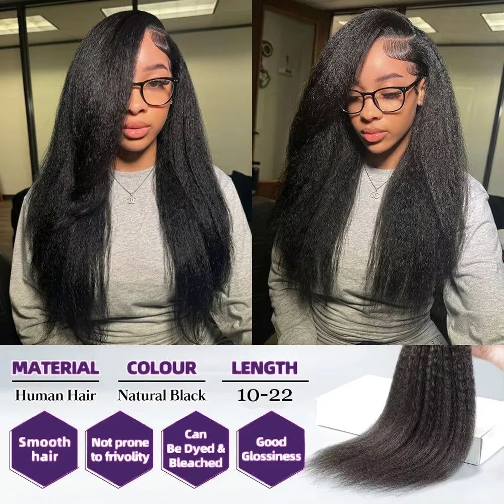 Raw Human Hair Bundles Kinky Straight Brazilian 3 4 Bundles 28 30 Inch Virgin Hair Extension For Women Coarse Yaki Weave Bundles