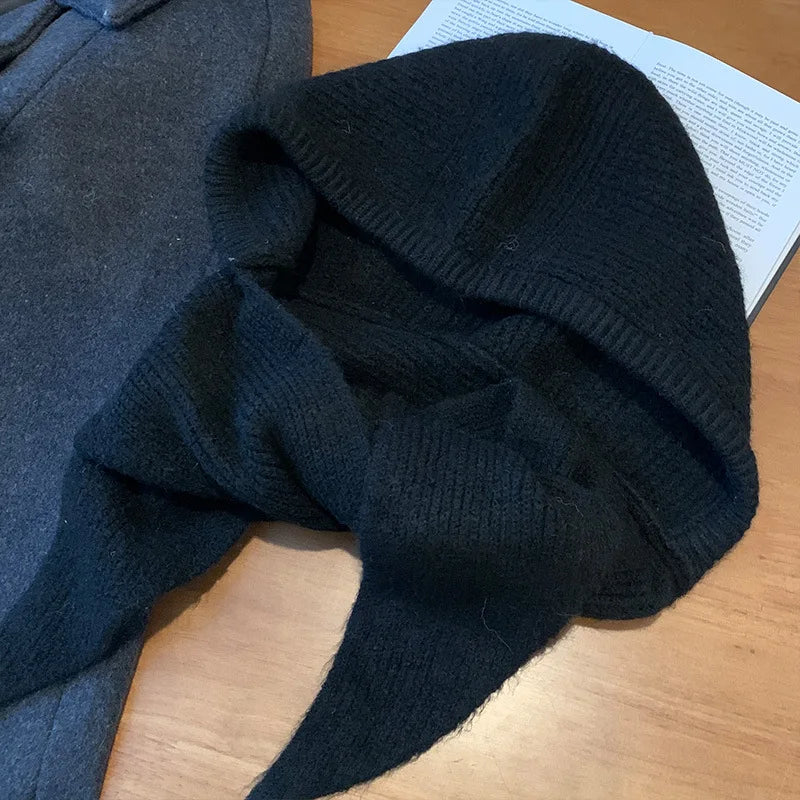 Women's Knit Balaclava Bonnet - Beanie & Scarf in One - photo 12