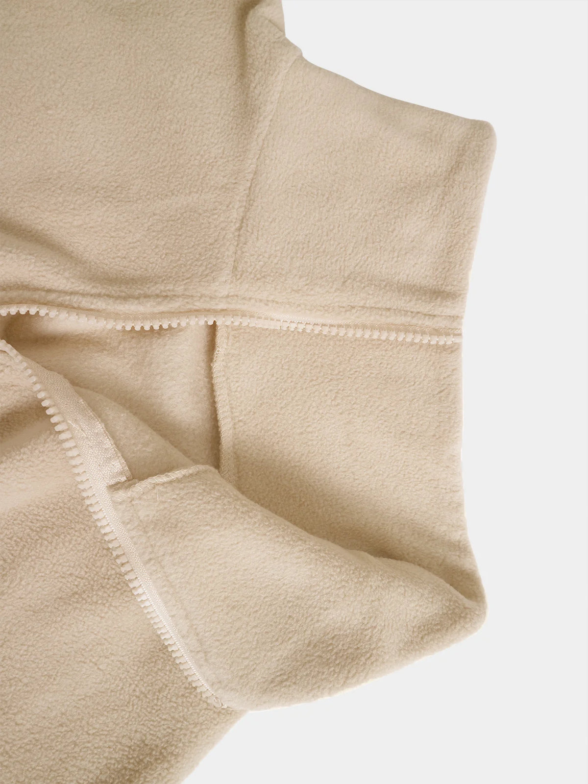 Women's Cropped Polar Fleece Jacket - Stand Collar Zip Up - photo 3