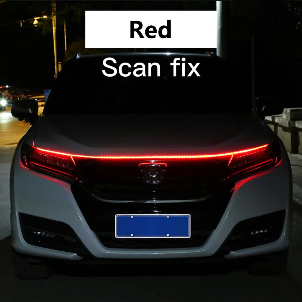 RXZ LED Daytime Running Light – Car Hood Decorative DRL Ambient Lamp 12V Scan Start Effect