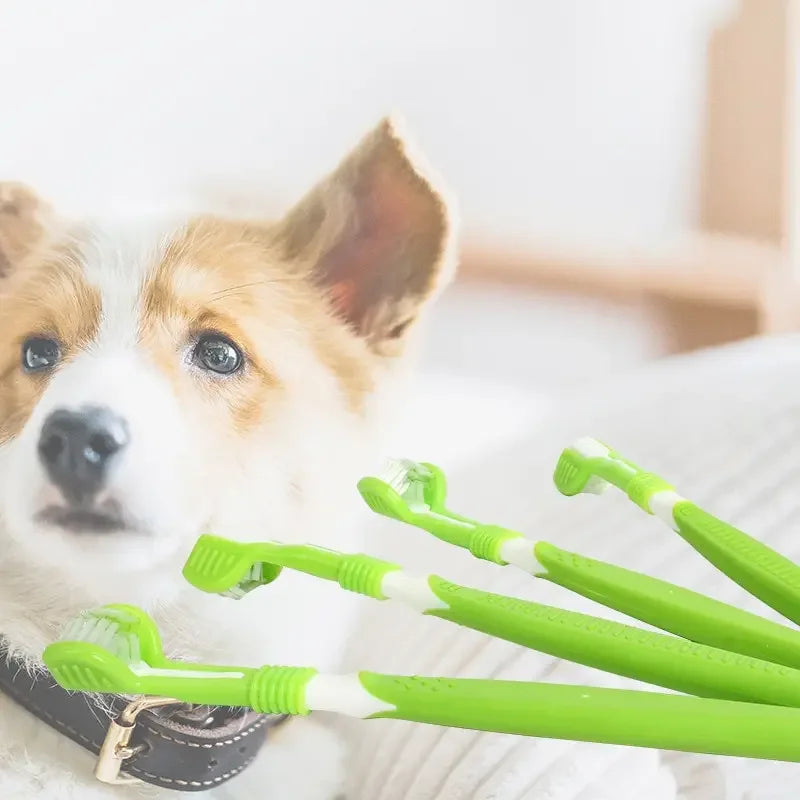 3-Sided Pet Toothbrush - Multi-Angle Dog & Cat Brush – photo 3
