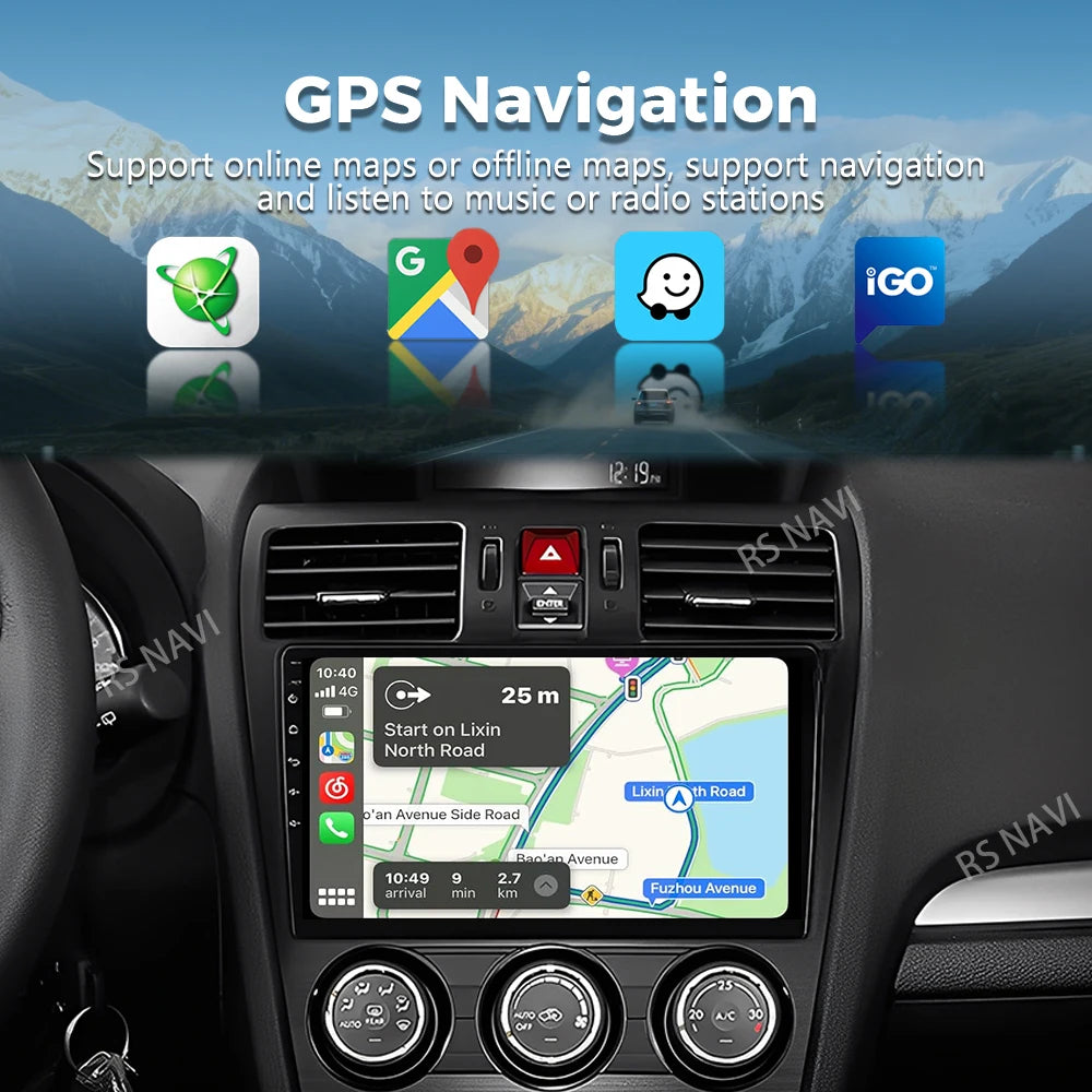 Android 16 For Subaru Forester WRX XV 2012 - 2018 2K QLED Stereo Car Radio Multimedia Video Player GPS 4G CarPlay