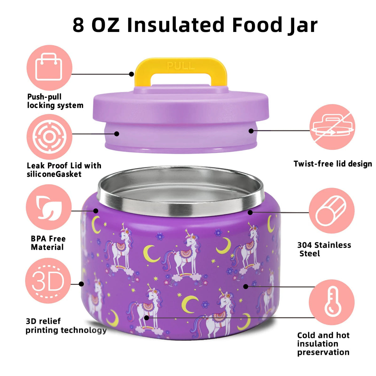 Kids Bento Lunch Kit - Food Jar, Lunch Bag, Ice Pack & Cutlery - photo 2