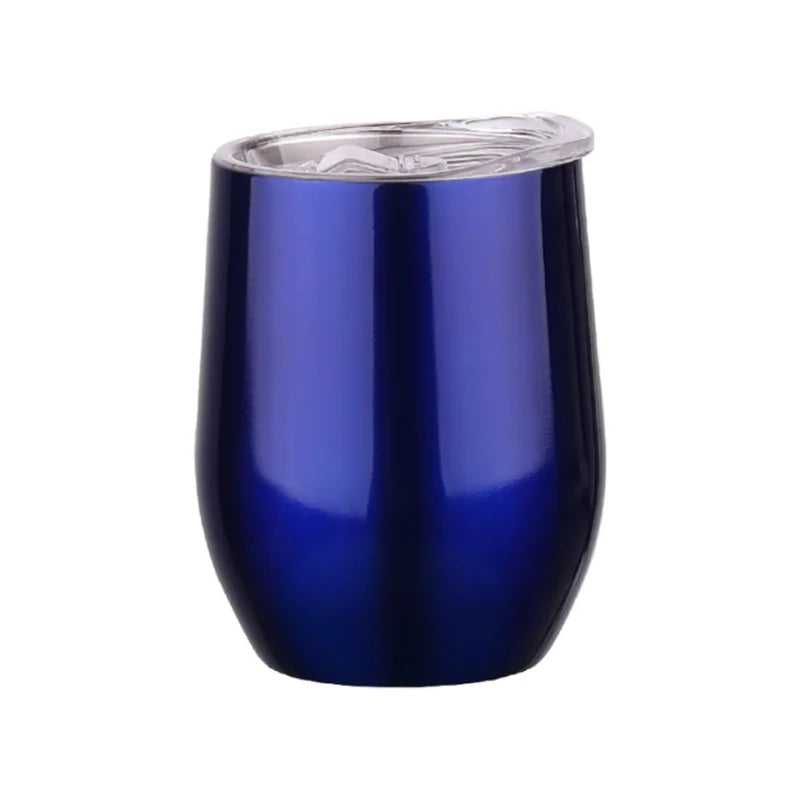 Personalized Your Text & Logo Wine Tumblers Stainless Steel Vacuum Insulated Travel Mug with Lid, Custom Birthday Gift