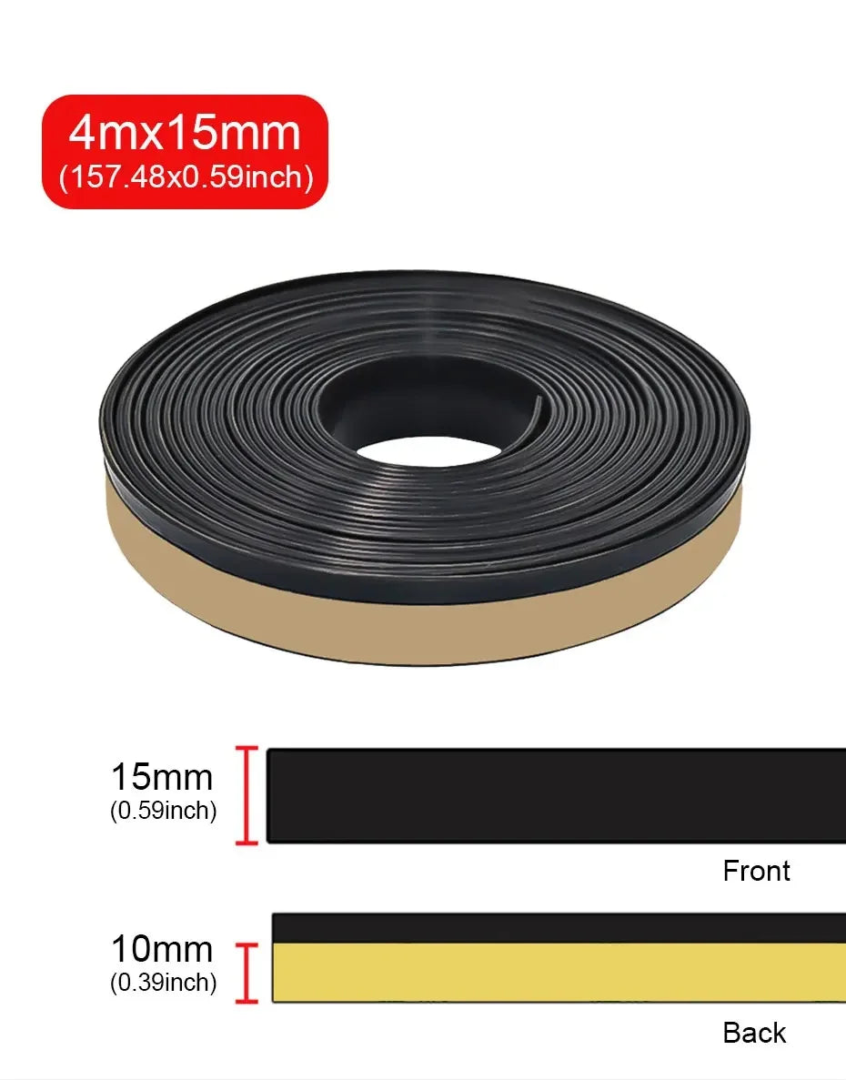 Car Outer Window Weather Seal Strip, 4 m - 15 or 20 mm - view 12