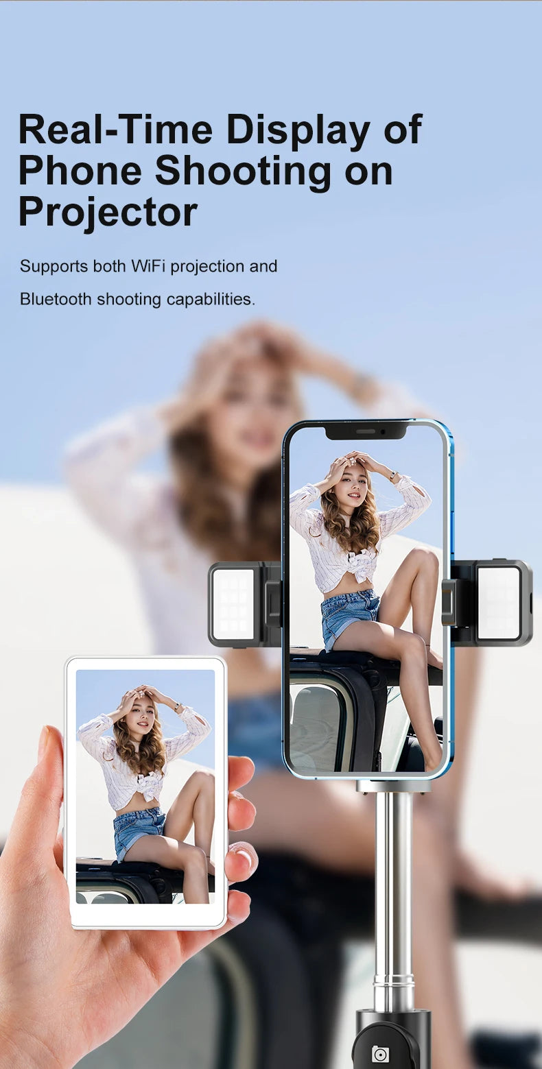 Magnetic Phone Back Vlog Selfie Monitor Screen Live Stream Camera Compatible with iPhone & Android