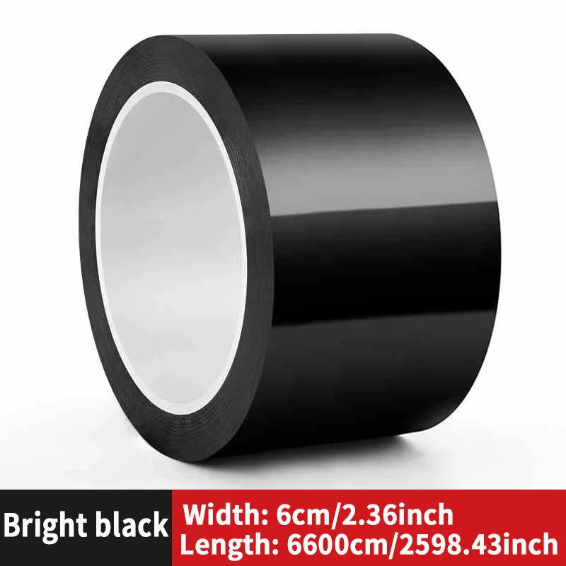 Car modified color film, High brightness black carbon fibrous PET car interior and exterior sticker, body mid net modification