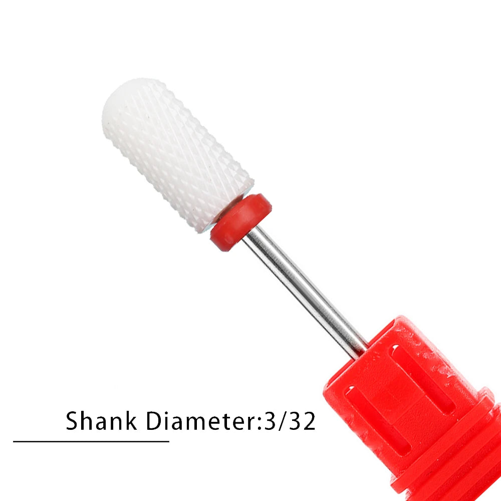 Nail Drill Bits Flame Ceramic Cutters for Manicure Electric Pedicure Nail Bits Gel Polish Remover Files Burr Nail Accessories