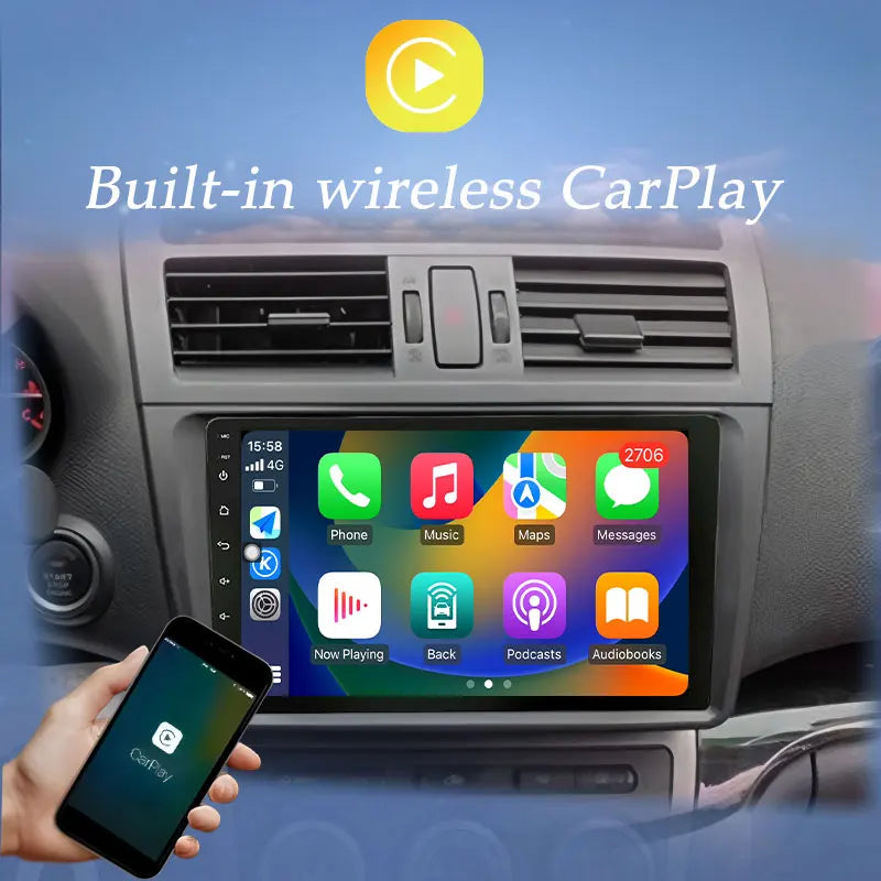 CarPlay Car Radio Video Multimedia Player for Ford Mondeo 5 Fusion 2014 - 2019 Split Screen DSP Stereo GPS Navi QLED Screen BT
