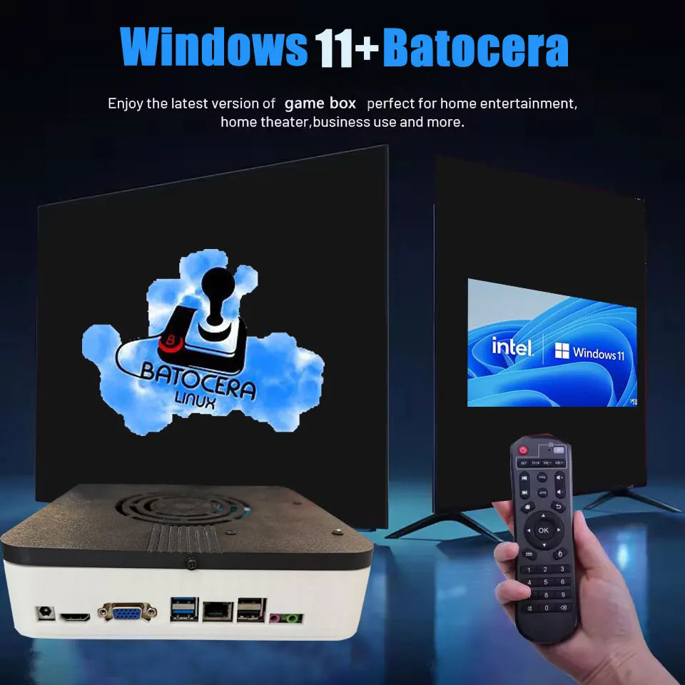 Super Console X3 Mini PC Game Console — i3 CPU, 1TB, Plug-and-Play TV, Wireless Controller