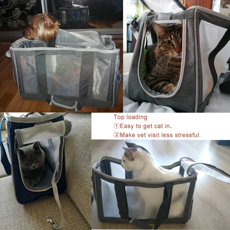Single Shoulder Pet Carrier Bag - Breathable Travel Handbag – photo 6
