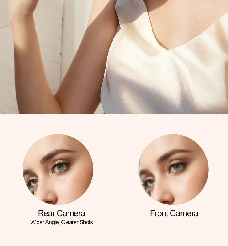 Magnetic Phone Back Vlog Selfie Monitor Screen Live Stream Camera Compatible with iPhone & Android