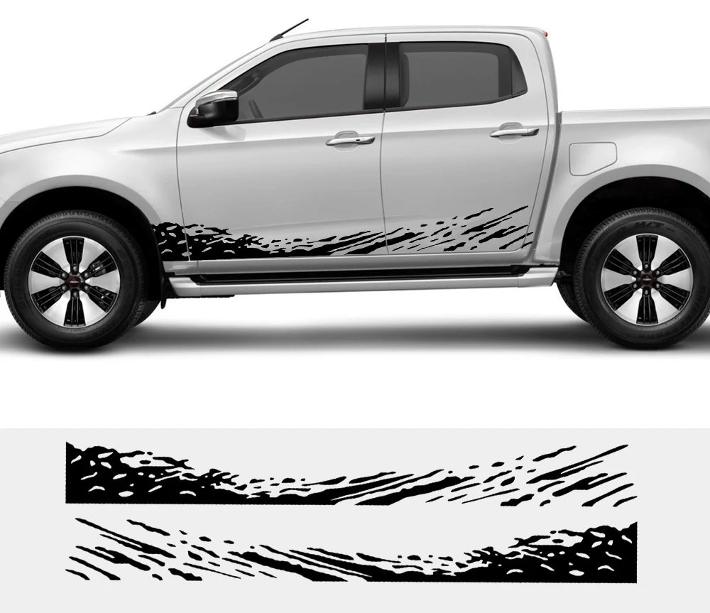 Pickup Sticker For Ford Ranger Toyota Hilux Nissan Frontier Dodge RAM Maxus T60 Universal Car Decor Decal Cover Auto Accessories