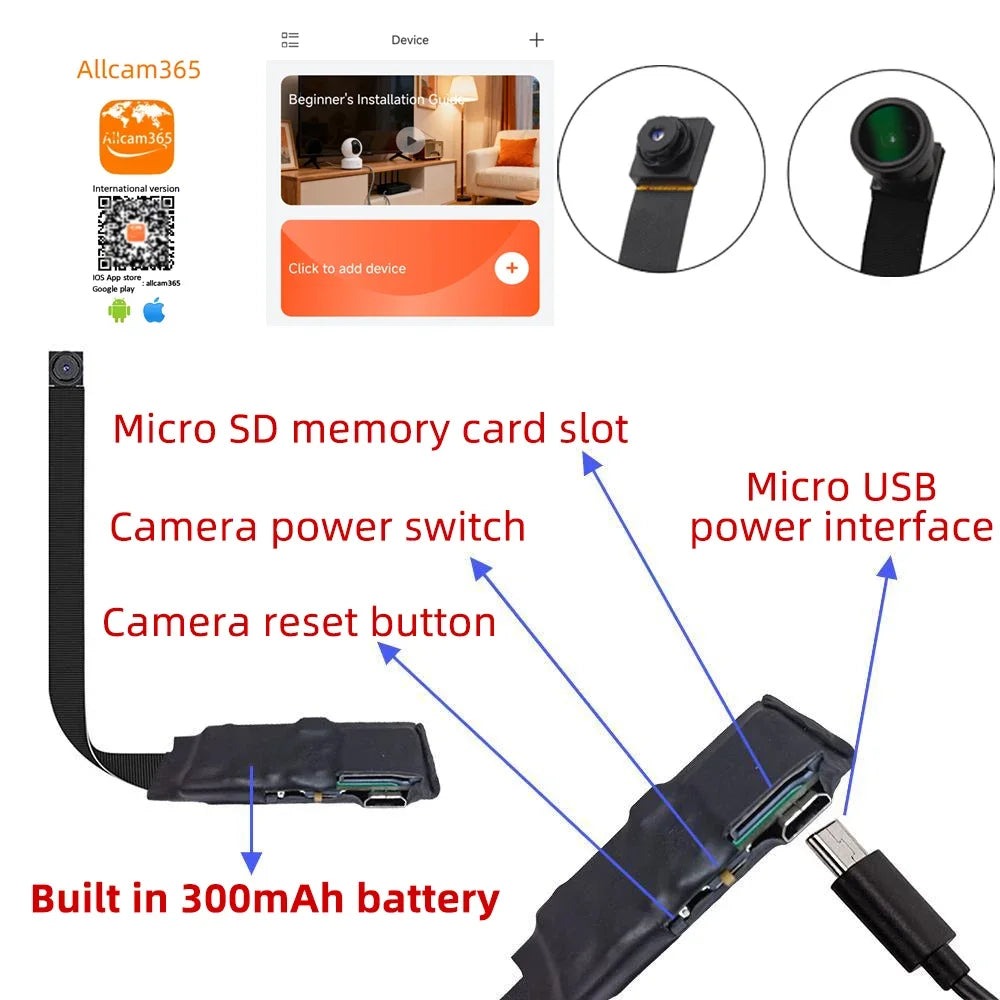 4K Mini WiFi Home Camera — Remote View & Motion Detection