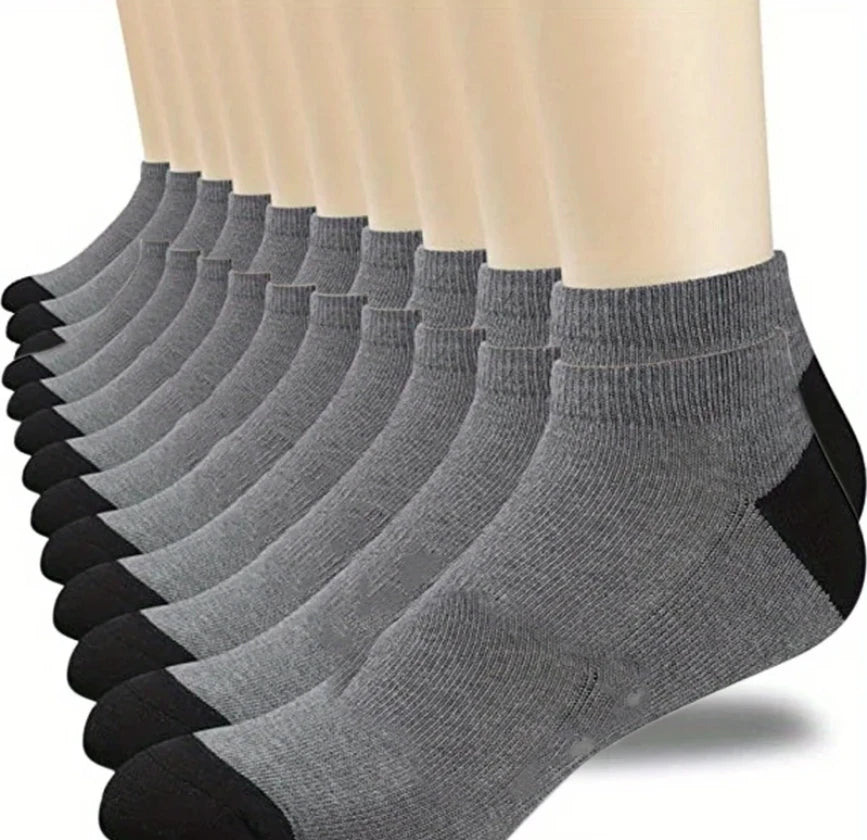 Men's Cotton Blend Crew Socks, 5 Pairs