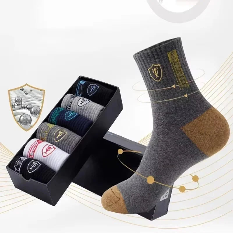 Men's Cotton Blend Crew Socks, 5 or 10 Pairs