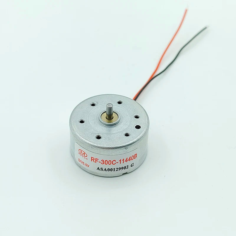 RF-300C-11440 Micro 300 Motor DC 1.5V-6V 5V 6500RPM Mini 24mm Round Spindle Motor Silent DIY CD DVD Player Loder Toy Fan Engine