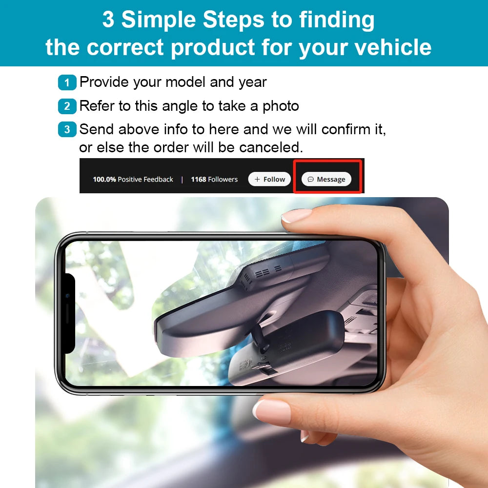 4K Vent-Mount Dash Cam with WiFi & App — Chevrolet Silverado/Tahoe/Suburban & GMC Sierra (2020–2026)