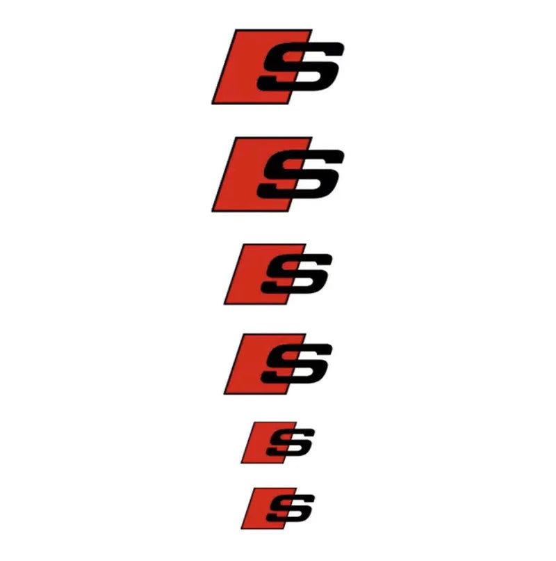 Brake Caliper Decals — Heat-Resistant Waterproof Stickers (6-Pack)