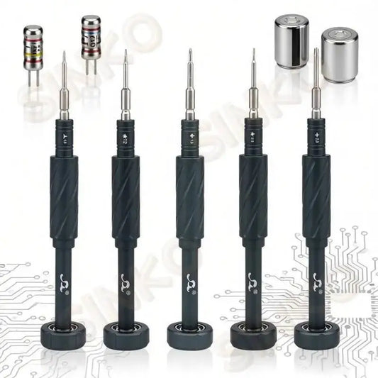 S2 Steel Precision Screwdriver Aluminum Alloy Non Slip Handle Magnetic Tip 360 Noise Reduction Bearing for iPhone Samsung Repair