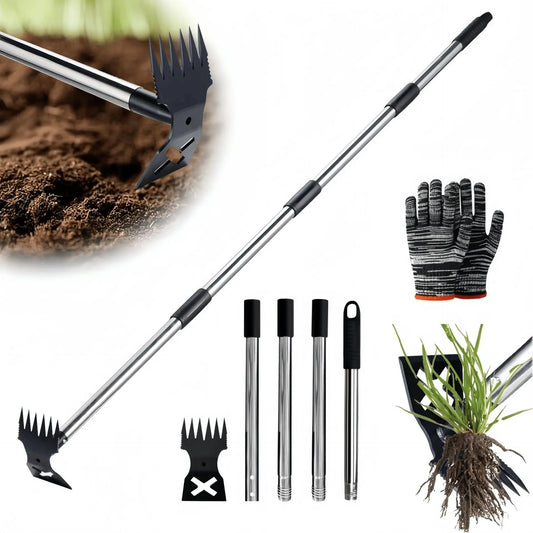 Dual Purpose Hoe Weeding Shovel Rake Garden Weeding Rake Cultivator Hoe Sharpened Hoe for Garden Heavy Duty Stand Weeding Tool