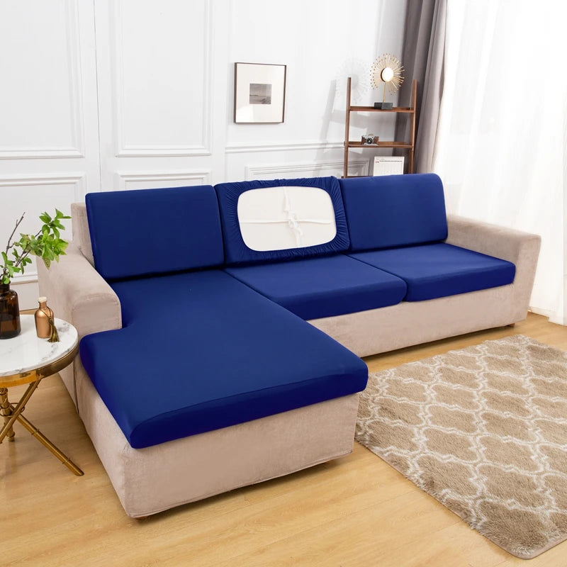 Summer Silk Spandex Seat  Sofa Cushion Cover Pad Protect 2026 Living Room Couch Slipcover 1 2 3 4 Seater Sofa Seat Covers