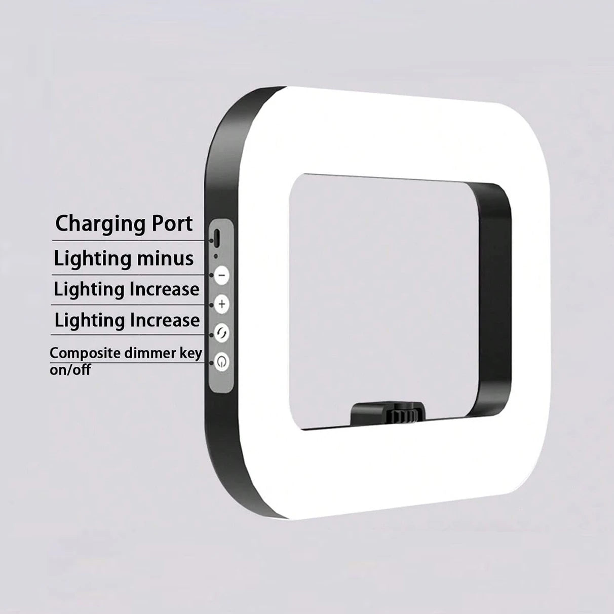 11 inch selfie light with rotatable stand and cell phone holder LED selfie light portable mini fill light for cell phone photogr