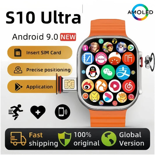 CDS9 4G Smartwatch — Rotary Camera, GPS, WiFi & App Downloads