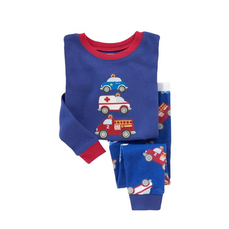 Kids Animal Embroidered Pajama Set - Soft Two-Piece Sleepwear - photo 23