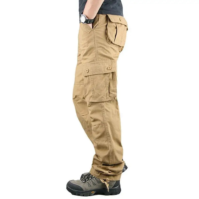 Men's Tactical Cargo Pants – Cotton Overalls with Multiple Pockets | Outdoor Work Hiking Camo Trousers