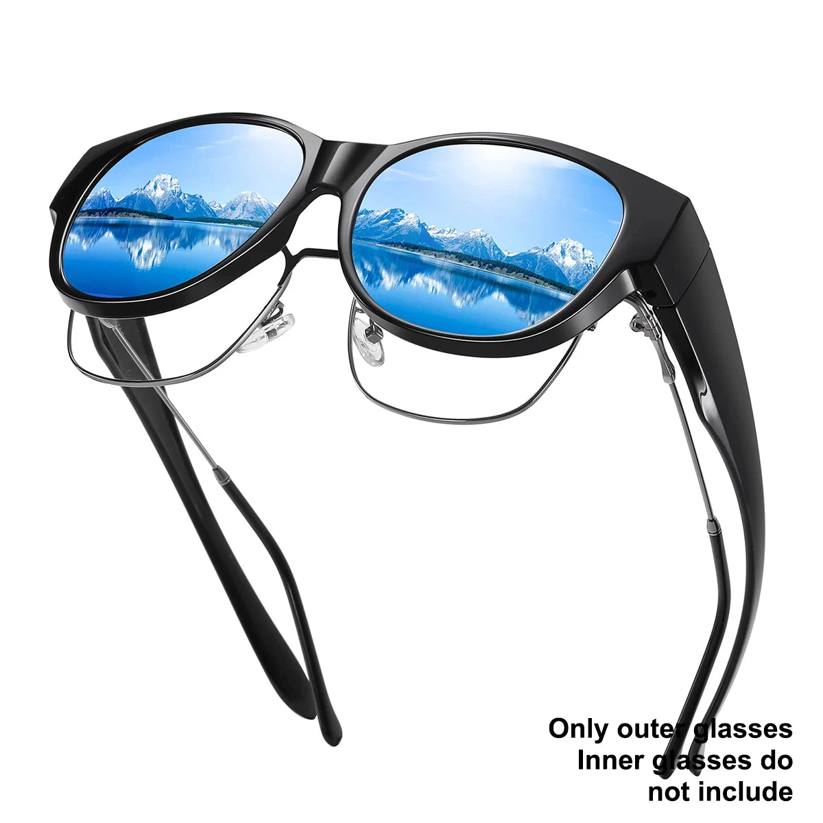 Fit-Over Sunglasses — Wrap-Around UV400 for Prescription Glasses