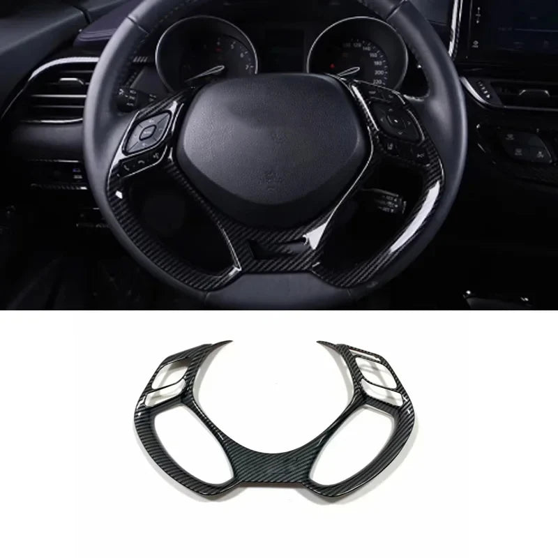 For Toyota C-HR AX10 CHR 2017-2023 Carbon Fiber Texture Window Switch Lift Panel Air Outlet Protective Cover Interior Accessorie
