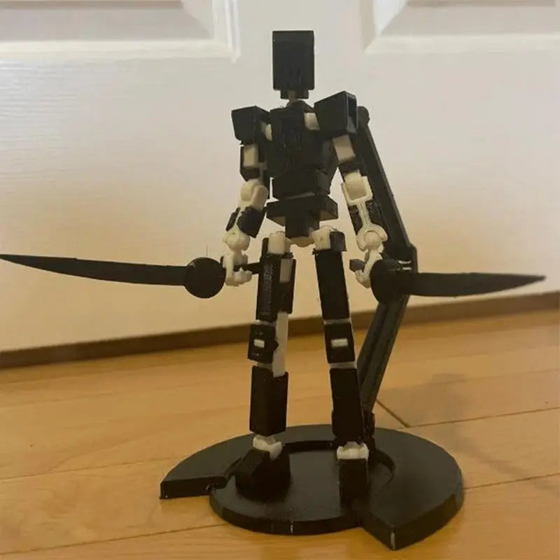 3D Movable Multi-Joint Robot Action Figure — Poseable Desktop Toy & Decor
