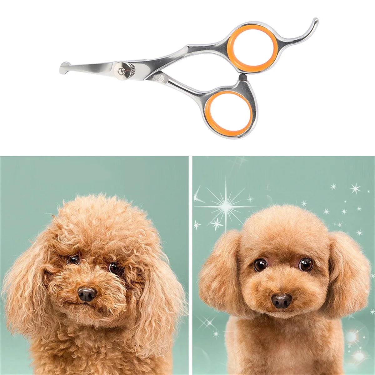 Round-Tip Pet Thinning Shears - Body Fur & Edge Trim – photo 2