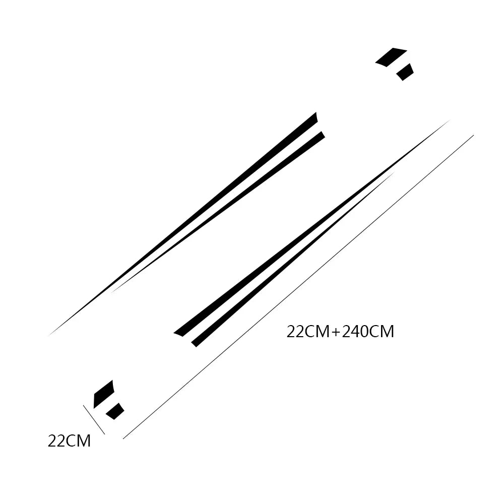 Car Body Long Stripe Vinyl Sticker Auto DIY Decoration Accessories For Suzuki Volvo Tesla Skoda VW Volkswagen Seat Subaru Toyota