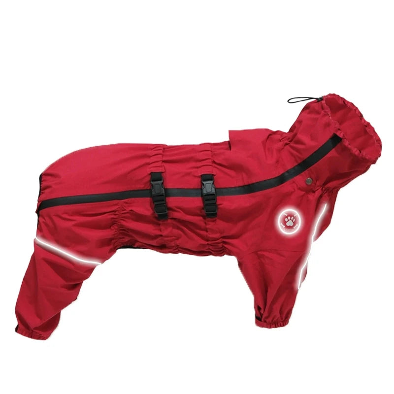 Reflective Dog Rain Jumpsuit - Hooded Raincoat for Autumn and Winter - photo 9