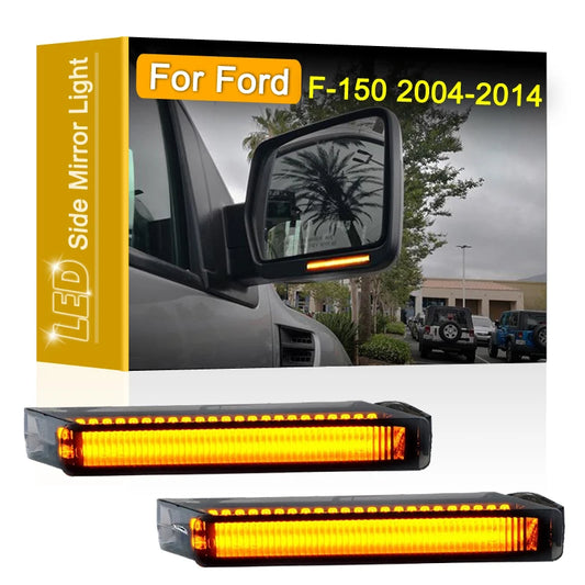 LED Under-Mirror Turn Signal Lights for Ford F-150 2004–2014 (2-Pack)