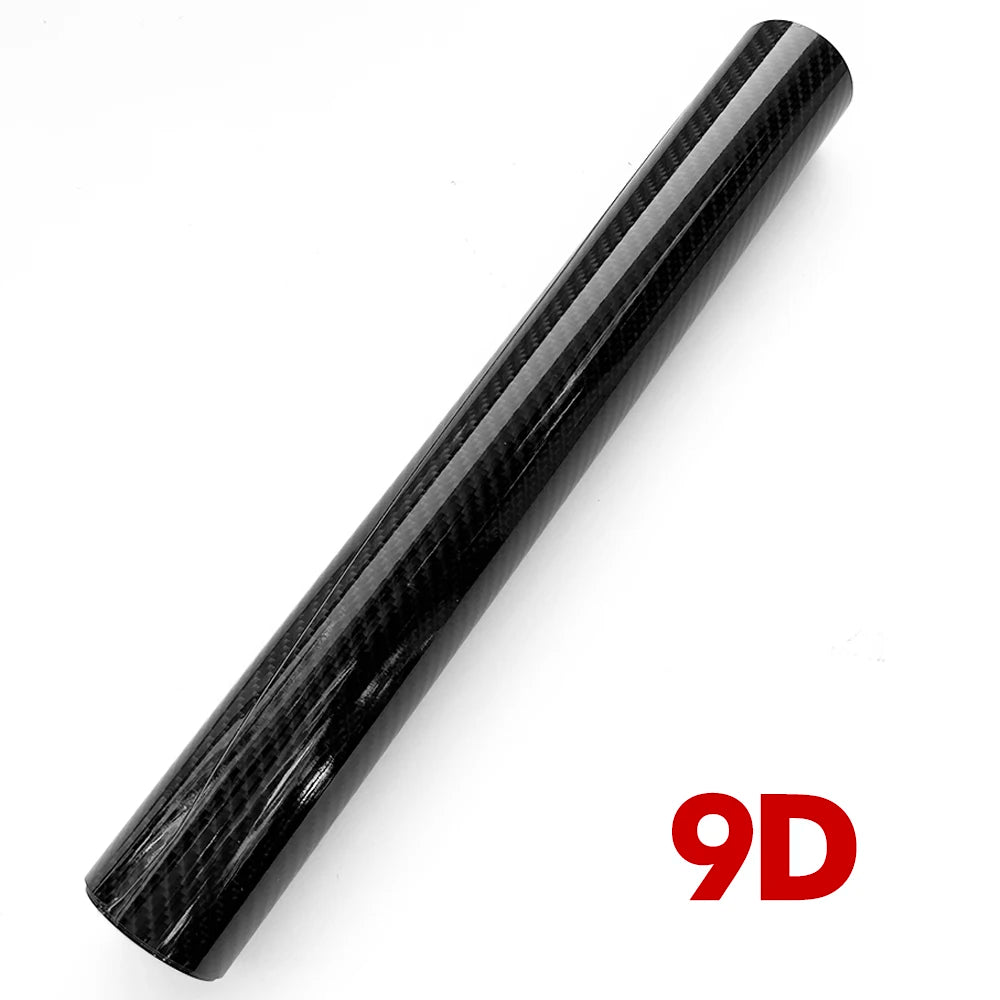 9D Carbon Fiber Vinyl Film High Glossy Car Sticker Film Cover Motorcycle Sticker Vinyl Wrap Accessories for Vehicles Adhesive