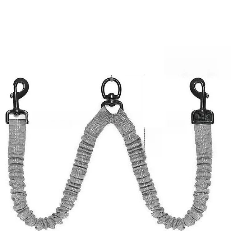 Double Dog Leash - Shock-Absorbing Elastic Walking Lead – photo 8