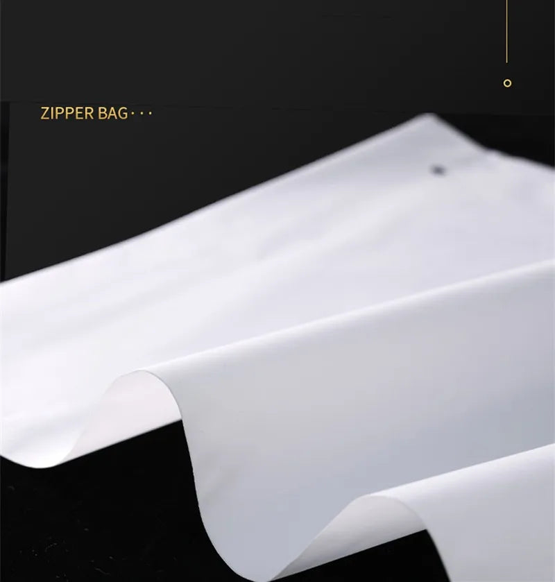 StoBag 10pcs Frosted Matte Zipper Bags Clothes Packaging Pouch Plastic Sealed Shirts Storage Shipping Reusable Organizer Pocket