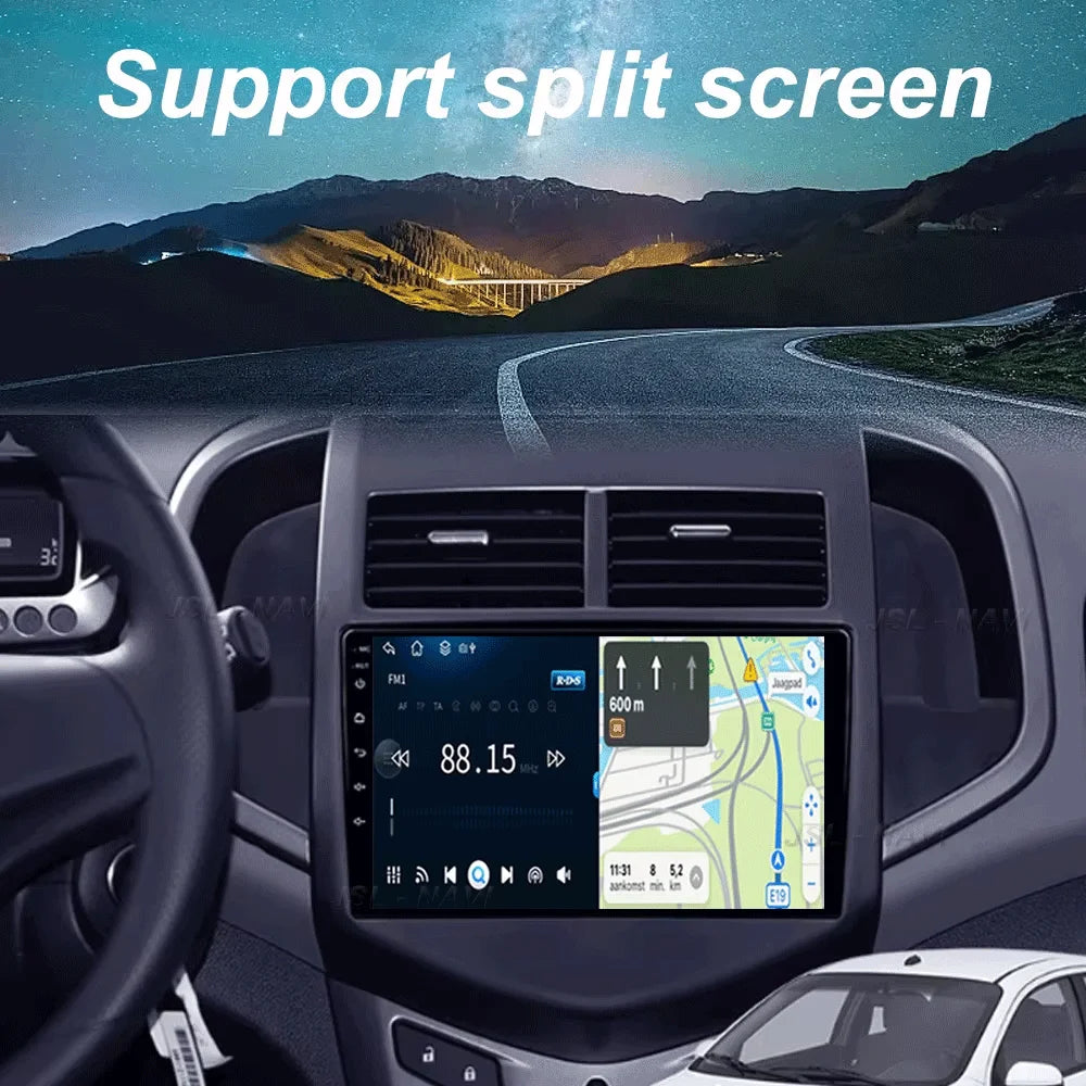 Android 16 Car Radio CarPlay Auto Multimedia Player For Chevrolet Aveo 2 Sonic T300 2011-2015 Navigation GPS 2din Stereo Audio