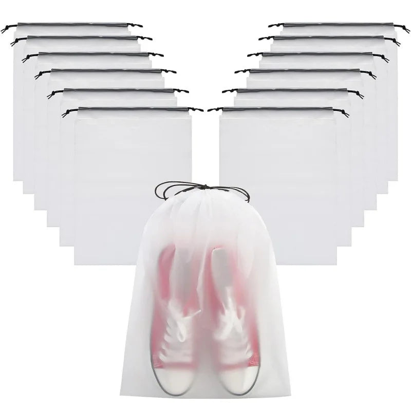 5/10PCS Shoe Storage Drawstring Bags Waterproof Travel Cosmetic Bag Sundries Towel Storage Bags Portable Transparent Plastic Bag