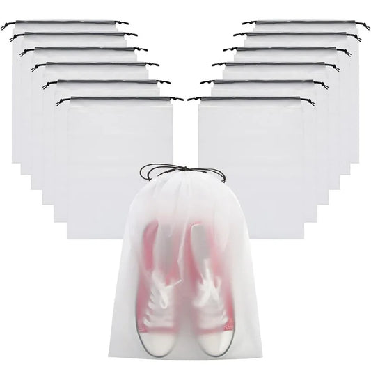 5/10PCS Shoe Storage Drawstring Bags Waterproof Travel Cosmetic Bag Sundries Towel Storage Bags Portable Transparent Plastic Bag
