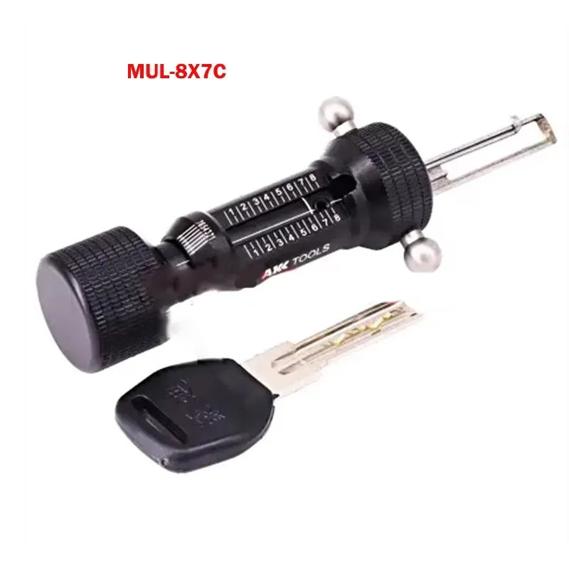 AKK Tool MUL-7X7 MUL-8X7 MUL-5Pins MUL-8X7 C Invincible Lock Open 2 in 1 Locksmith Tool